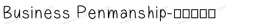 Business Penmanship字体转换